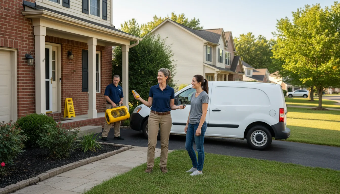 Residential water damage restoration in Blue Lake, CA